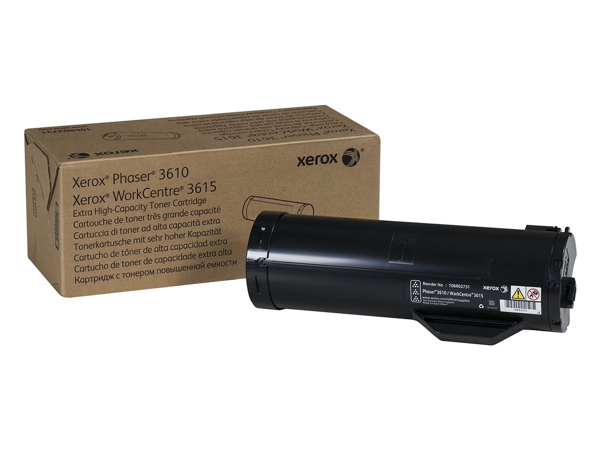 Xerox Cartouche de toner Noir de Très haute capacité Phaser® 3610, WorkCentre® 3615 (25300 pages) - 106R02731