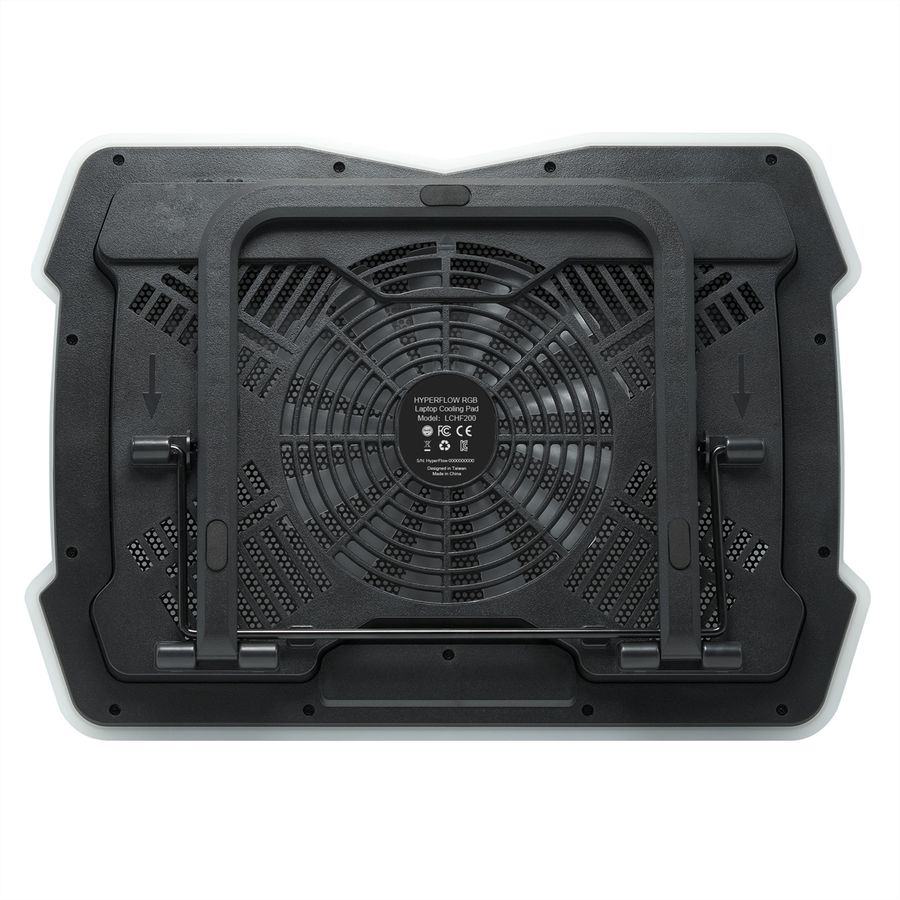 ANTEC LCHF200 Hyperflow RGB Support de refroidissement pour ordinateur portable, 10-17 pouces