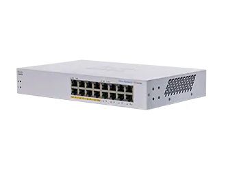 Cisco CBS110 Non-géré L2 Gigabit Ethernet (10/100/1000) Connexion Ethernet, supportant l'alimentation via ce port (PoE) 1U Gris