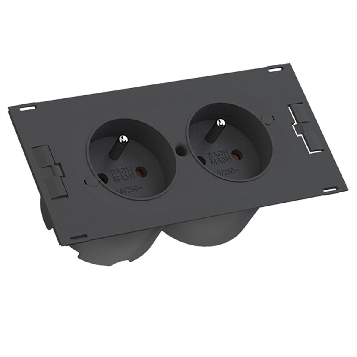 BACHMANN DUE 2xUTE 0,2m GST18, noir, 0,2 m