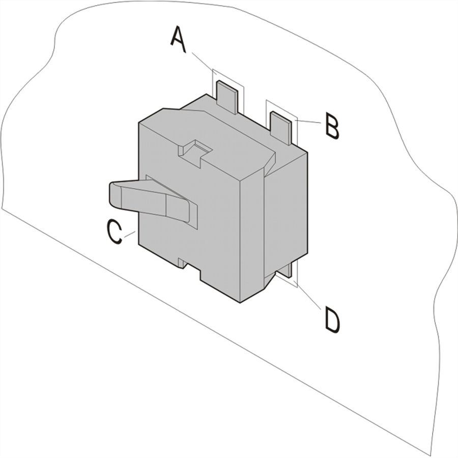 Microrupteur SCHROFF pour modules AMC