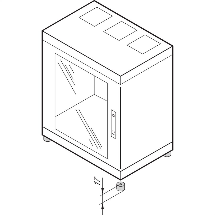 SCHROFF Epcase Pieds, plastique