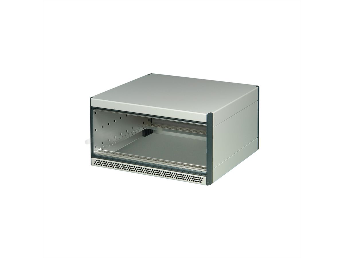 SCHROFF RatiopacPRO AIR Coffret de bureau, blindage rétrofitable, garniture avant, 4/5 U, 63 HP, 375 mm