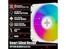 XILENCE Performance A+ REVERSE XF066, Ventilateur LED ARGB 120 mm blanc