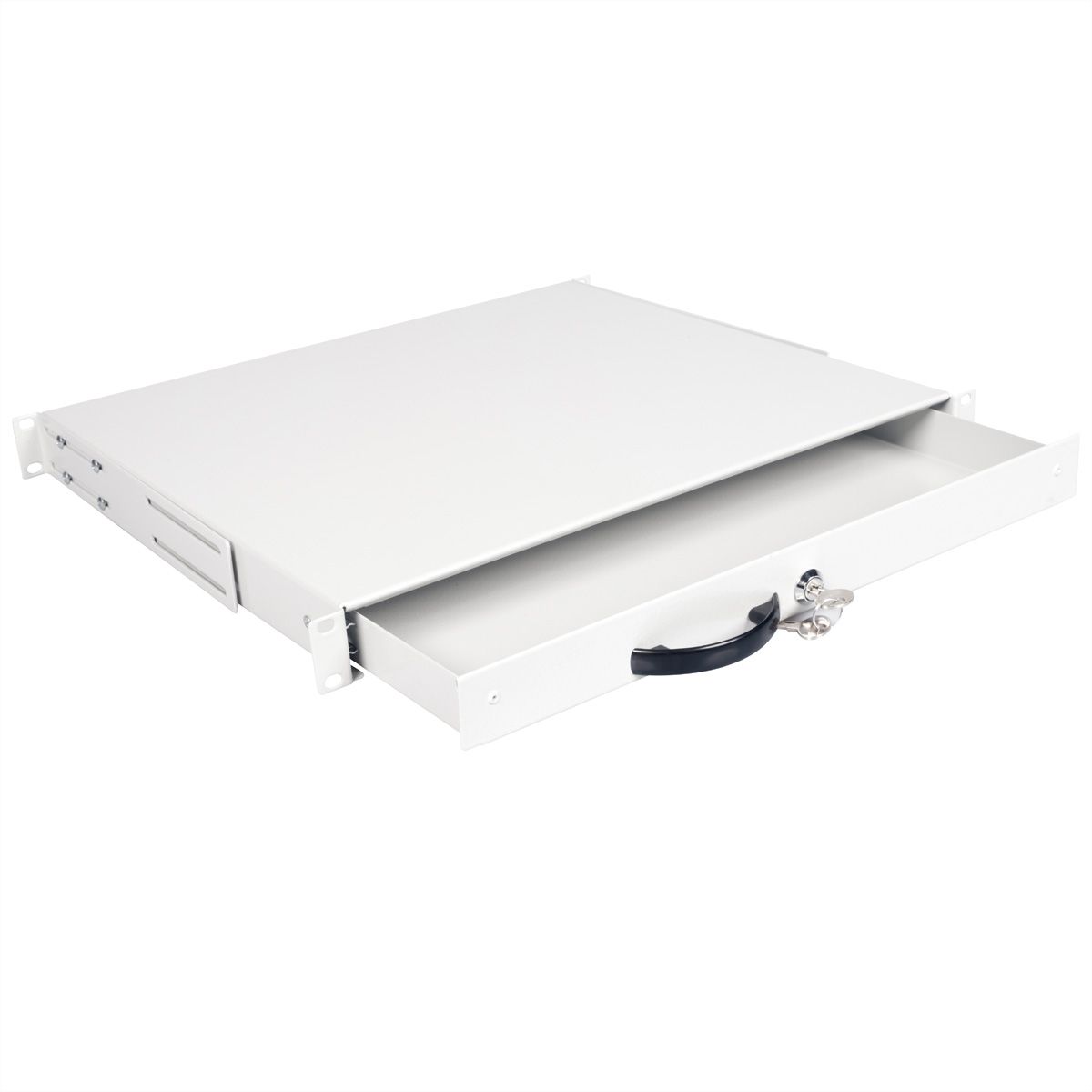 ROLINE 19" Tiroir pour clavier 1U, 400P fermable gris