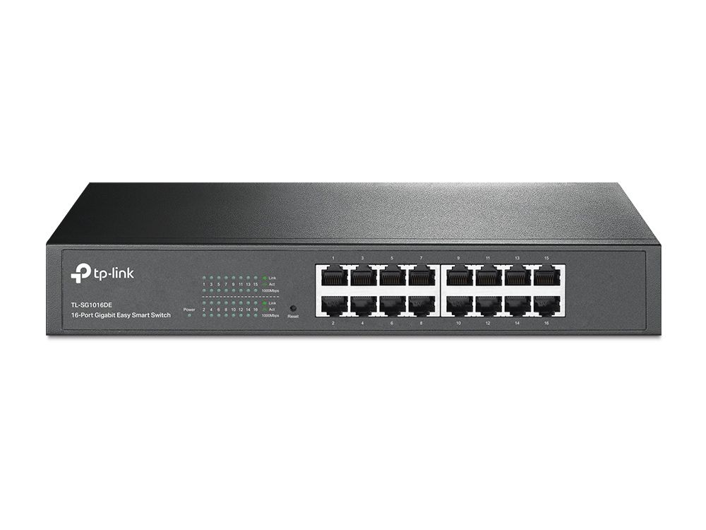 TP-Link TL-SG1016DE commutateur réseau Géré L2 Gigabit Ethernet (10/100/1000) Noir
