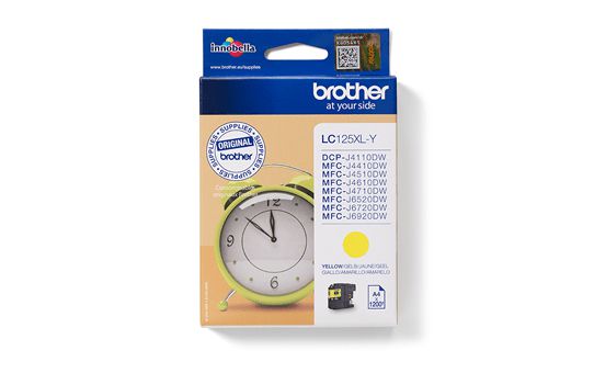 Brother LC125XLY cartouche d'encre 1 pièce(s) Original Jaune