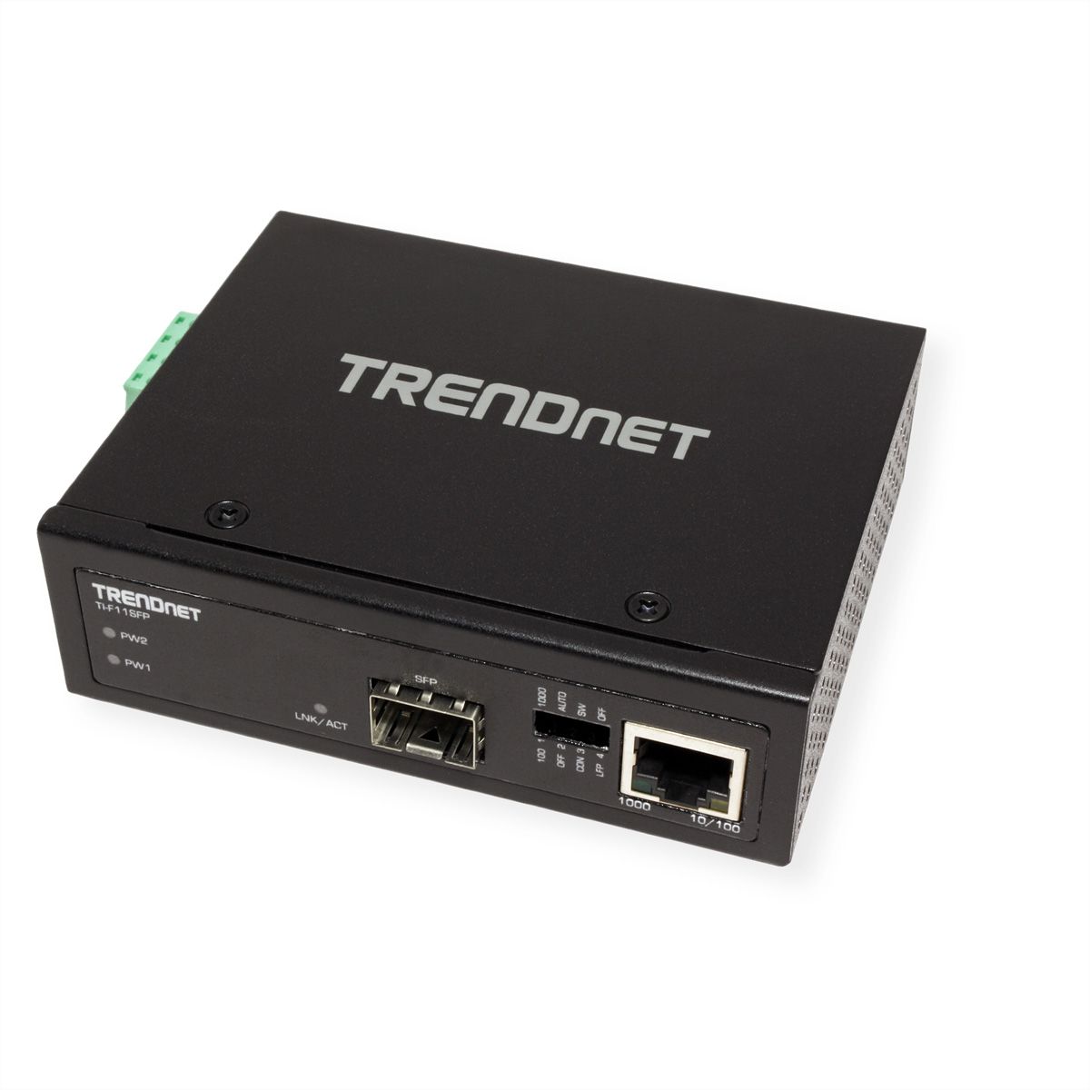 TRENDnet TI-F11SFP Convertisseur média industriel 100/1000 Base-T vers SFP