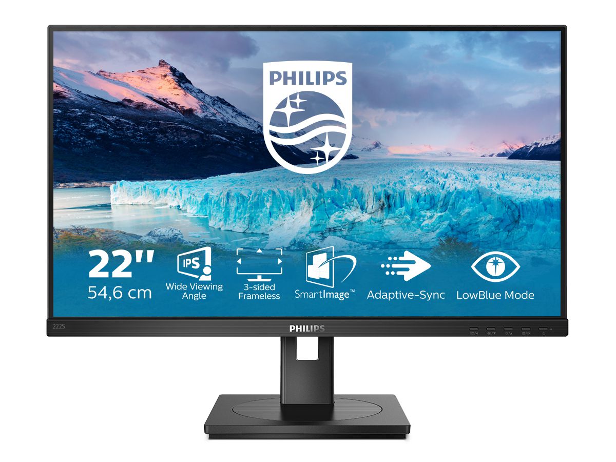 Philips S Line 222S1AE/00 écran plat de PC 54,6 cm (21.5") 1920 x 1080 pixels Full HD LCD Noir