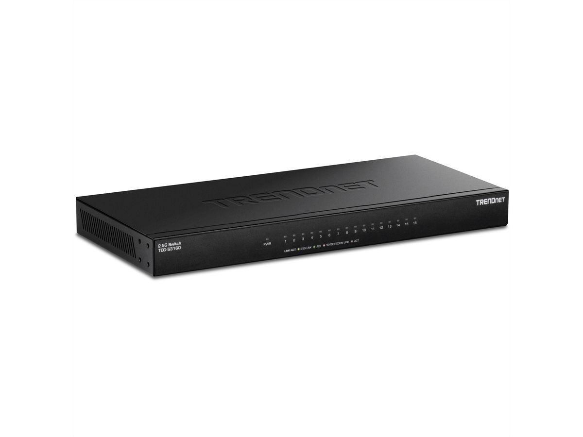 TRENDnet  TEG-S3160 Switch de bureau 2,5G non administrable à 16 ports