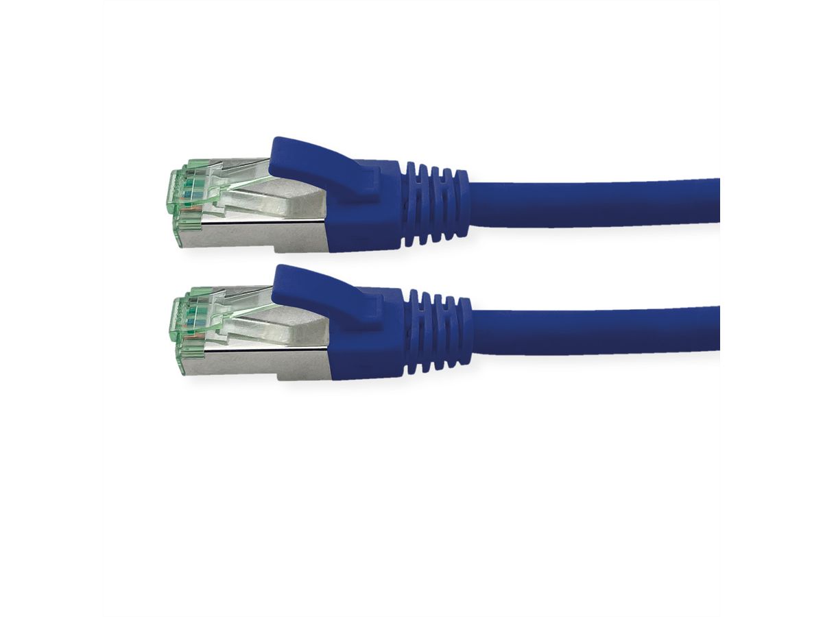 ROLINE RM Cordon Cat.6A S/FTP(PiMF), bleu, 0,3 m