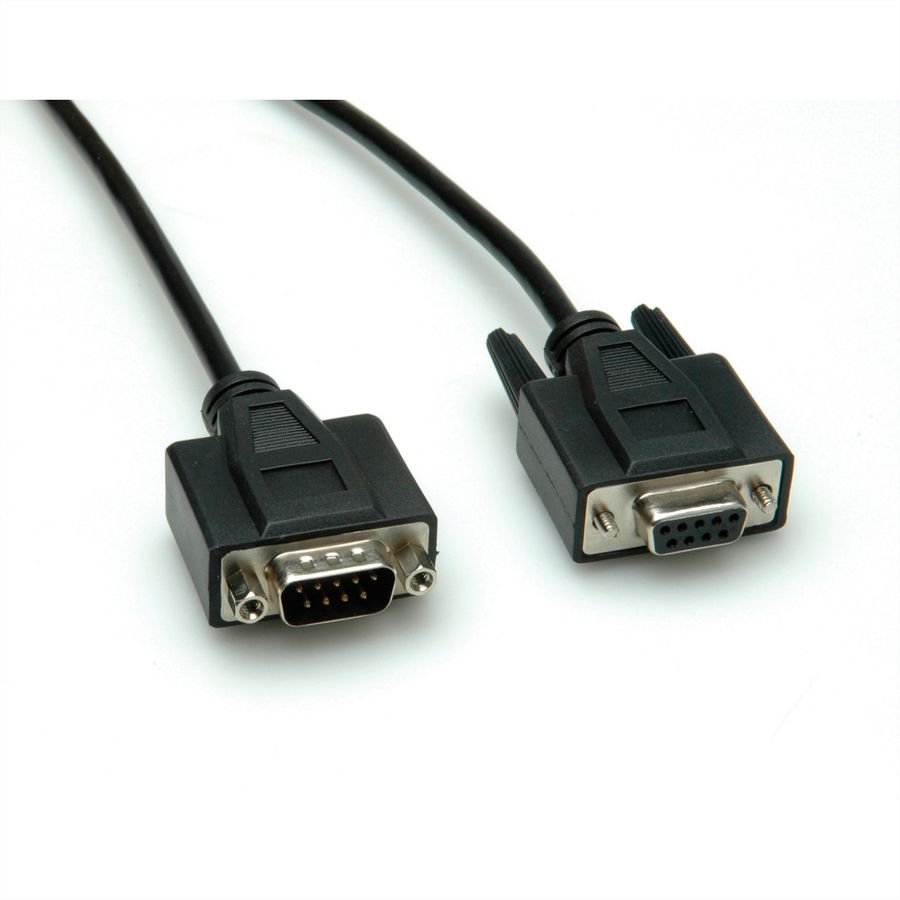 VALUE Câble RS232 9 pôles M/F, 1 m