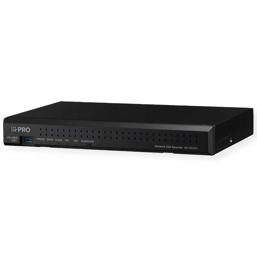 i-PRO WJ-NU201KG NVR Enregistreur vidéo en réseau, 8-CH, 8x PoE