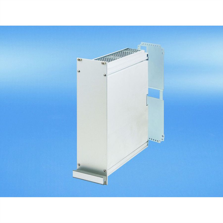 SCHROFF Frame Type Plug-In Unit PRO Kit, Perforated Covers, 1 Connector, 6 U, 28 HP, 167 mm
