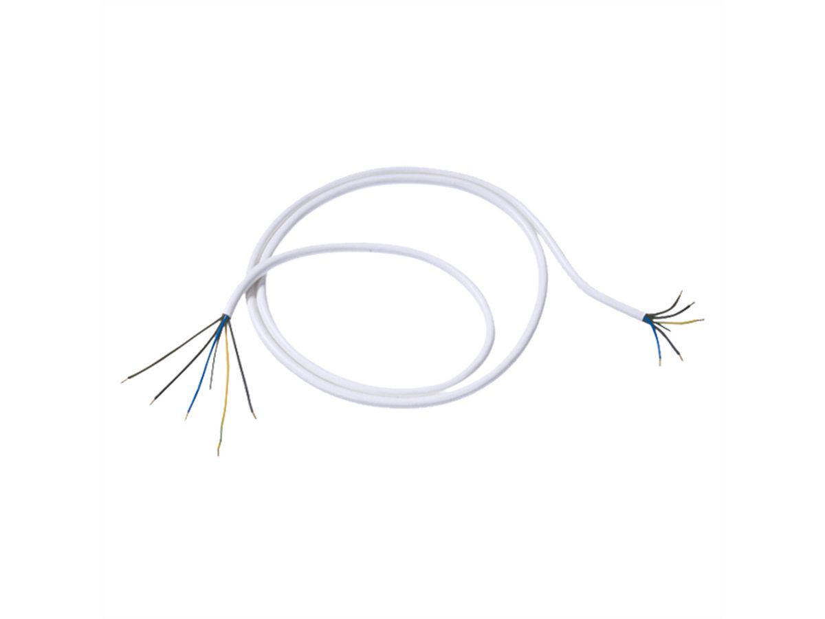 BACHMANN Câble de four 1,5m blanc 5G2.50, fils ouverts H05VV-F 5G2.50 non emballé