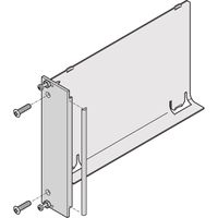 SCHROFF Baffle d'air, panneau frontal en U, blindage Refrofit, textile, 6 U, 4 CV, 160 mm
