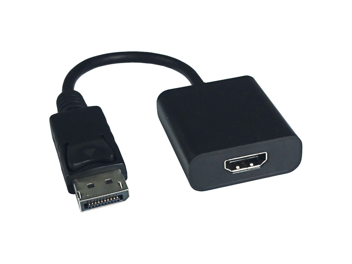 VALUE Câble adaptateur DisplayPort - HDMI, v1.2, HDR 10, DP M-HDMI F