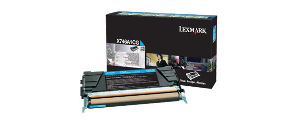 Lexmark X746A1CG Cartouche de toner Original Cyan 1 pièce(s)