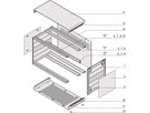 SCHROFF RatiopacPRO, Mallette complète, de bureau, blindée, avec garniture frontale, 3 U, 84 HP, 435 mm