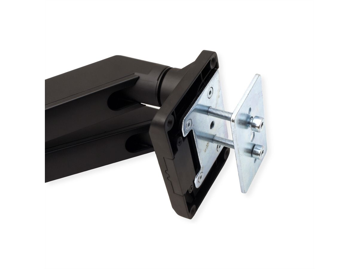 ROLINE Support double LCD à gaz, 5 axes de rotation, , max. 15 kg, jusqu'à 35 pouces
