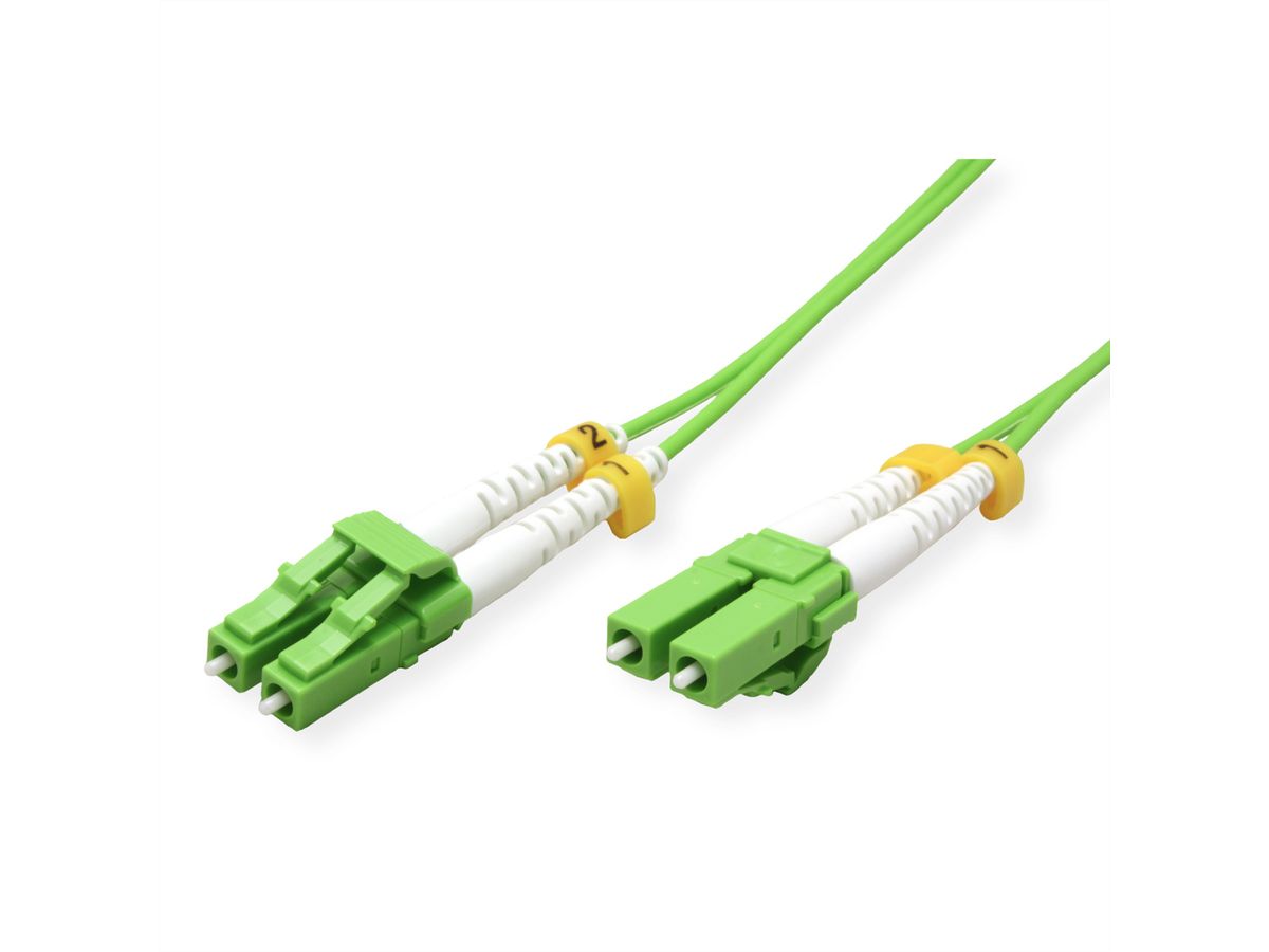 ROLINE Câble FO 50/125µm, LC/LC, OM5, LSOH, connecteurs Low-Loss, vert, 2 m