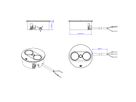 BACHMANN TWIST 2 2xUTE 2,0m AEH argent rond, Mesure p.Sd.3m H05VV-F 3G4 CEE16A LAN