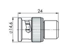 TELEGÄRTNER Résistance de terminaison BNC 50 Ohm