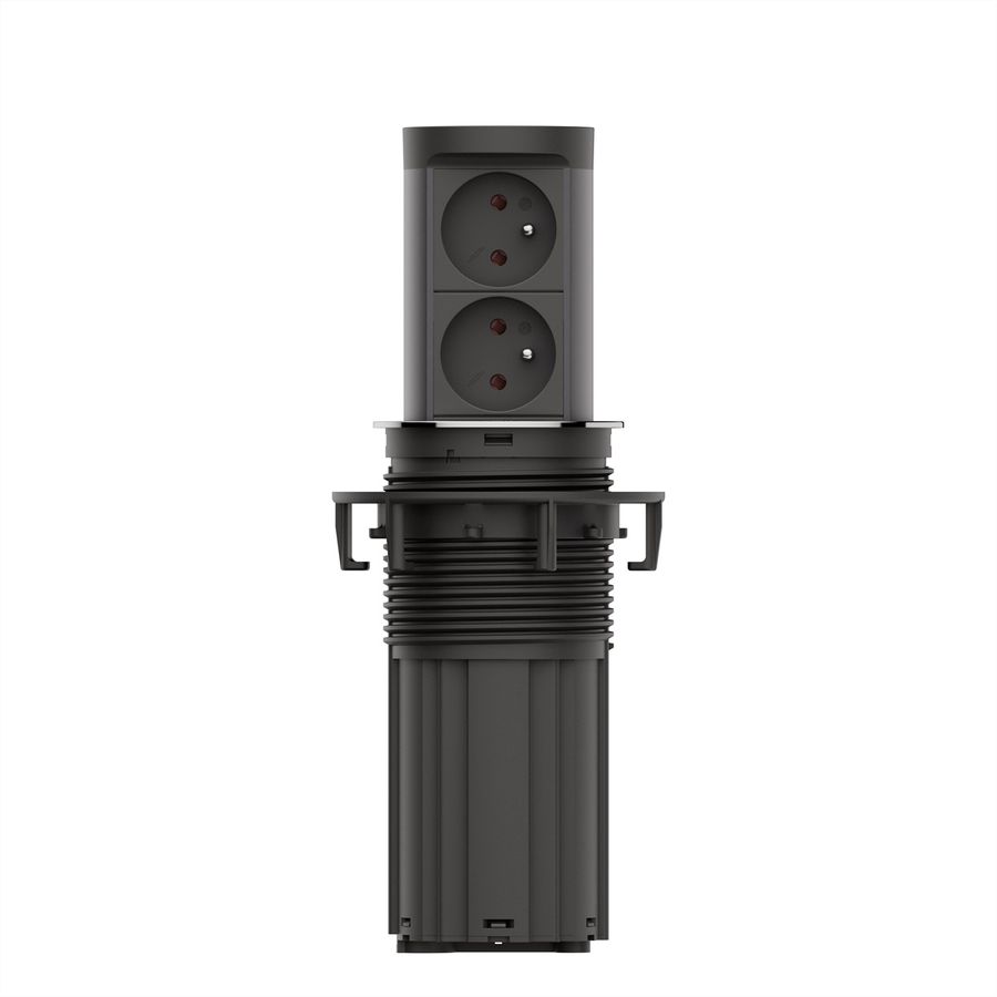 BACHMANN ELEVATOR2 2xUTE, Aspect acier inoxydable 2,0 m AEH