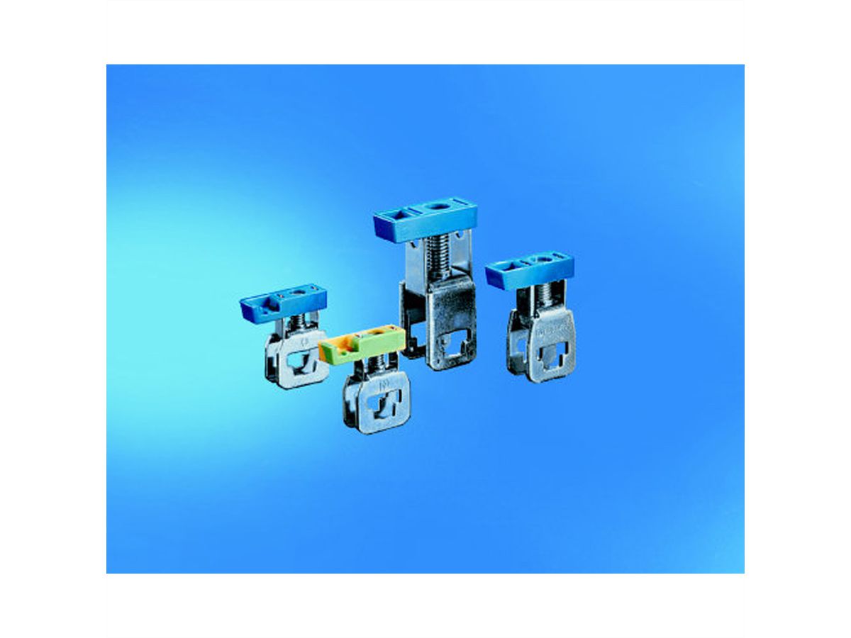 Bornes de raccordement SCHROFF pour boîte de dérivation, 4 mm², jaune/vert (PE)