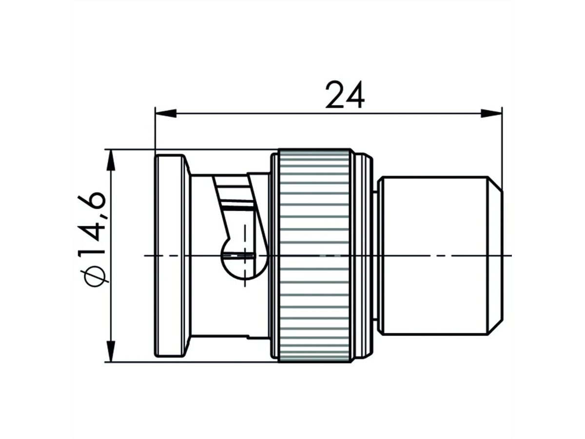TELEGÄRTNER Résistance de terminaison BNC 50 Ohm