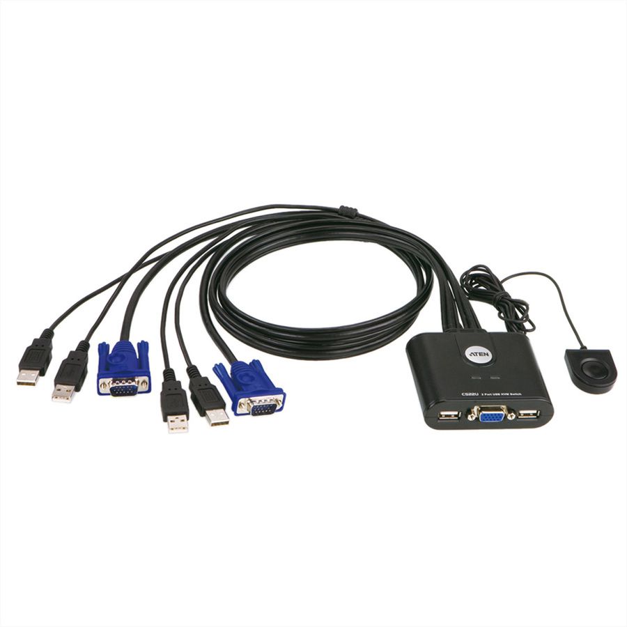ATEN CS22U Switch KVM VGA, USB, 2 ports
