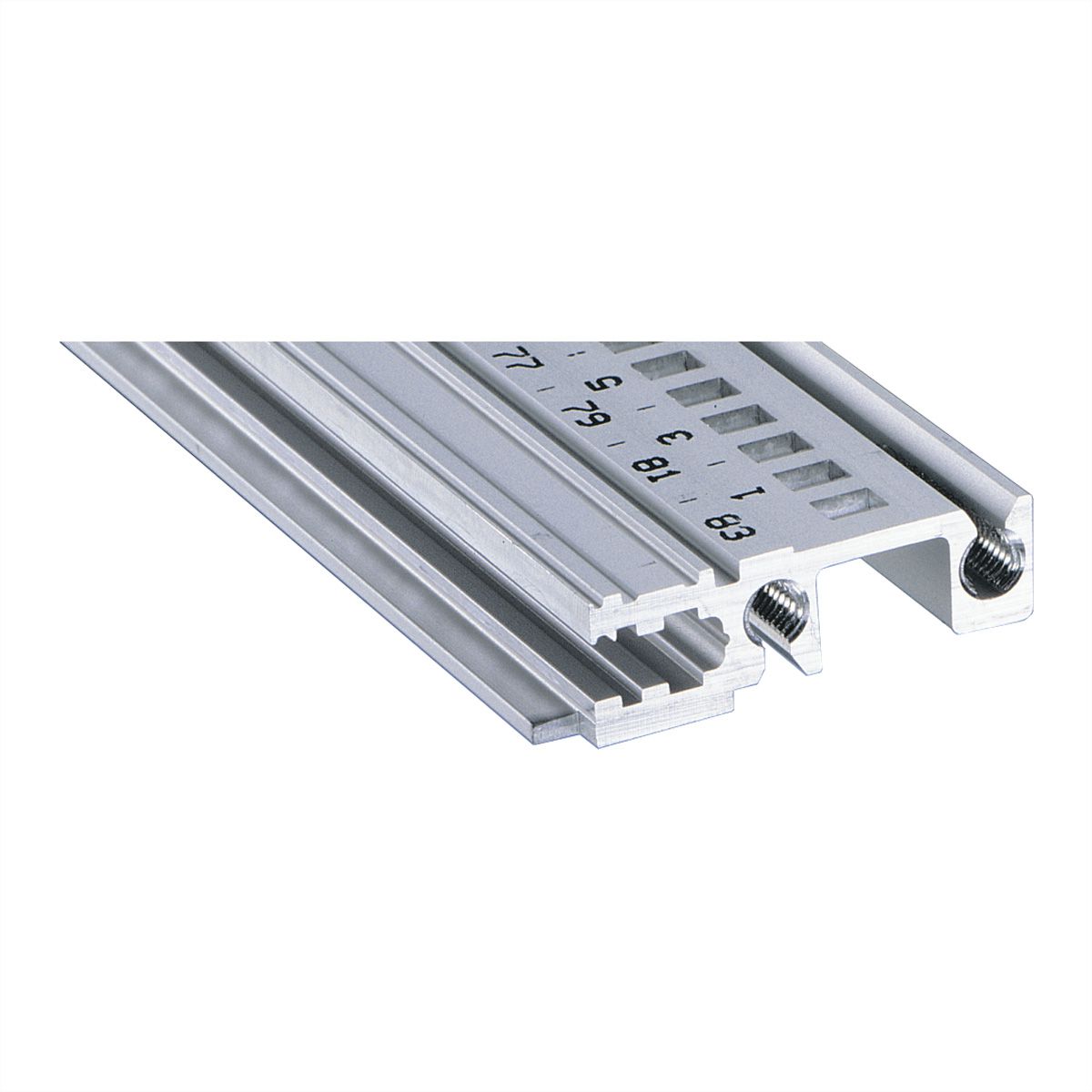 SCHROFF Devant de rail horizontal, Type H-KD, Lourd, Lèvre courte, 28 HP