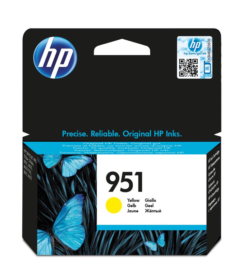 HP Cartouche authentique d'encre jaune 951