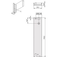 SCHROFF Unité enfichable, face avant profilée en U, pour IEL, IET, poignée type 2, blindable, 3 U, 12 F, rear I/O, 2,5 mm, alu, anodisé avant, conducteur arrière