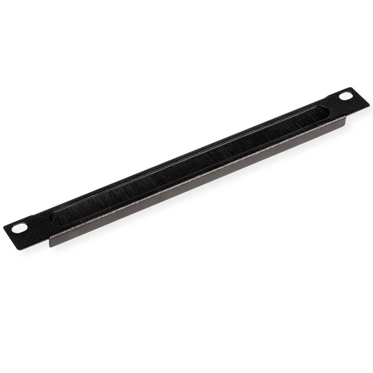 ROLINE 10" Passe-câbles, Avec brosse 0,5U noir