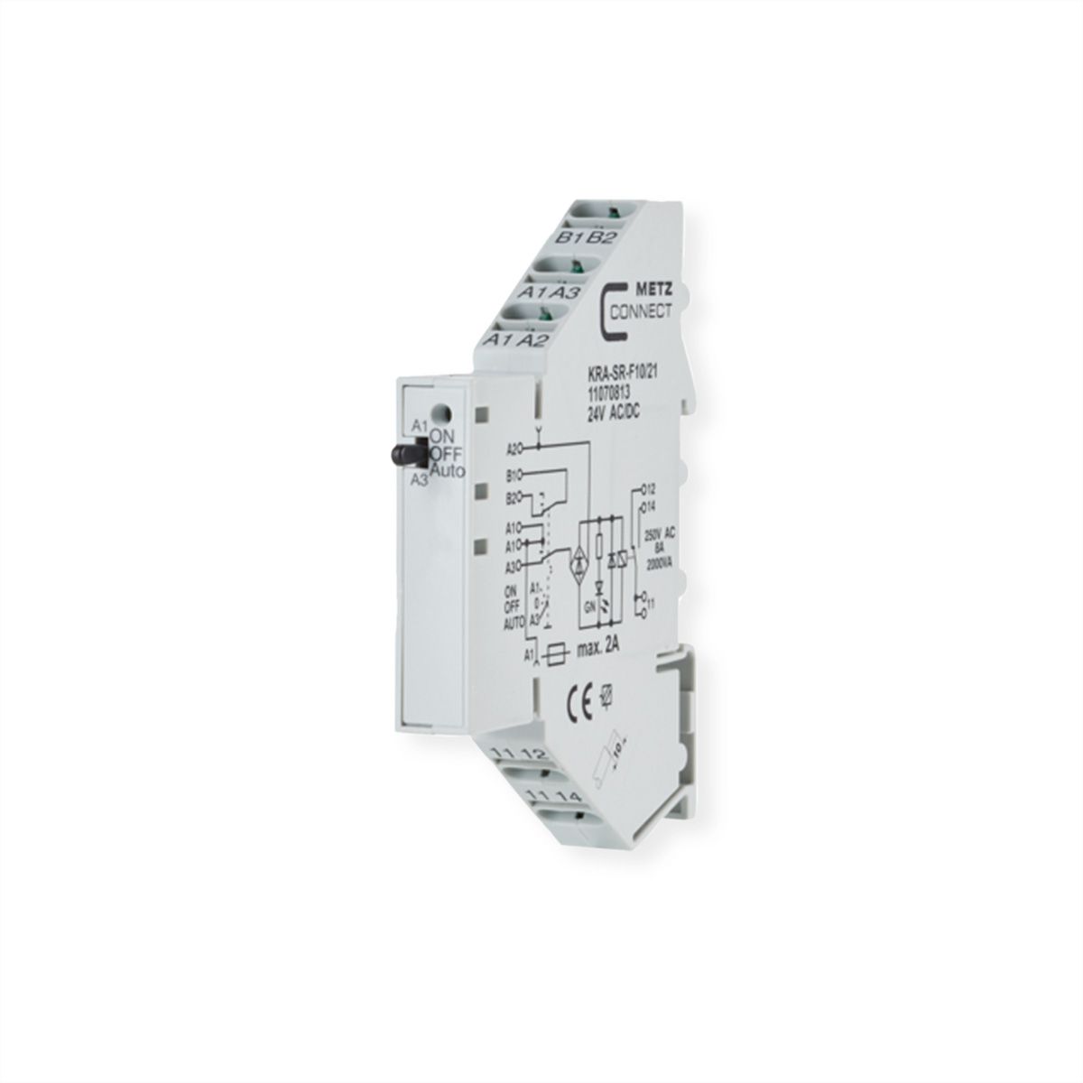 METZ CONNECT KRA-SR-F10/21, 1 inverseur, 24 V AC/DC
