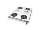ROLINE 19" Unité de ventilation de toit, 4 ventilateurs, Thermostat pour baie serveur, grise