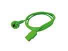 ROLINE Câble d'alimentation IEC droit, vert, 1,8 m