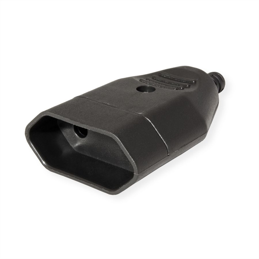 BACHMANN Prise femelle plate Euro 2,5A/250VAC, noir