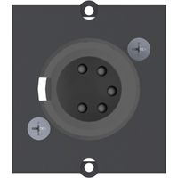 BACHMANN Module Custom 1 x fiche XLR, 5 pôles noir