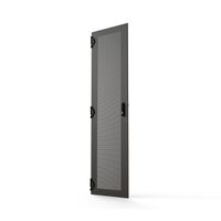 SCHROFF Varistar CP Porte en acier, perforée avec verrouillage 1 point, RAL 7021, 42 U, 2000H, 600W