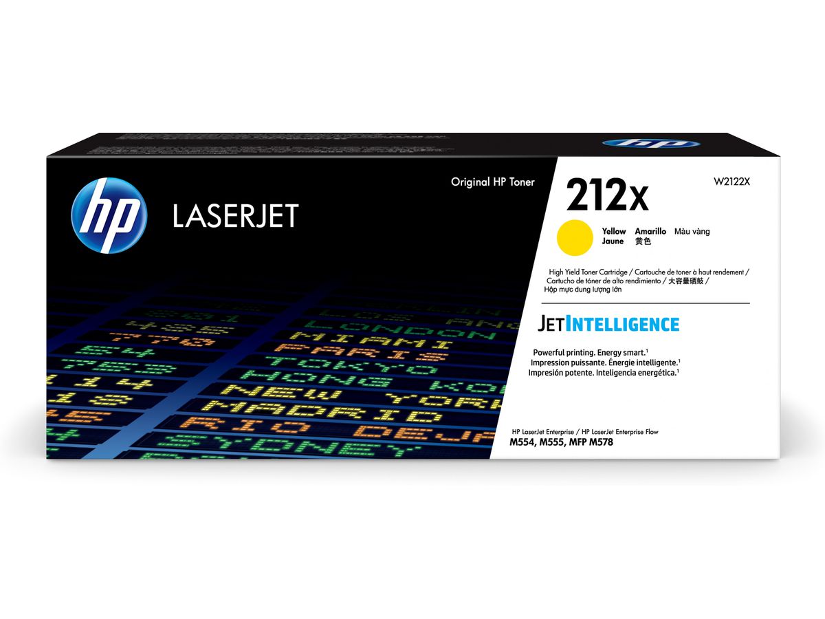 HP Toner LaserJet jaune grande capacité authentique 212X