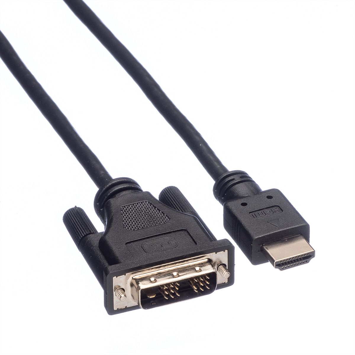 ROLINE Câble de raccordement pour écran DVI (18+1) M /HDMI M, noir, 10 m