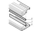 SCHROFF Kit de blindage CEM, entre les rails horizontaux, acier inoxydable, 20 HP