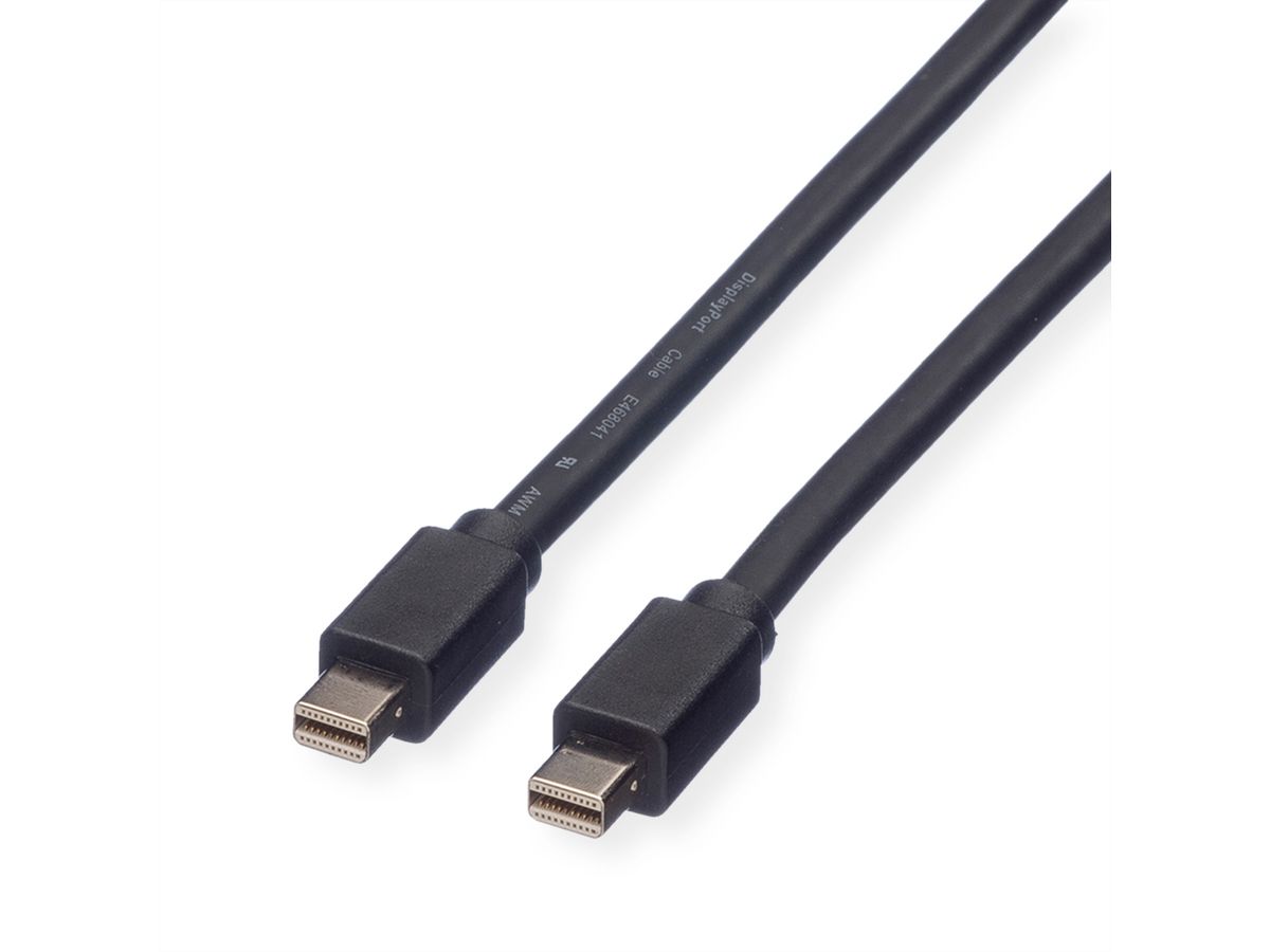 ROLINE Câble DisplayPort Mini DP M - Mini DP M, noir, 2 m