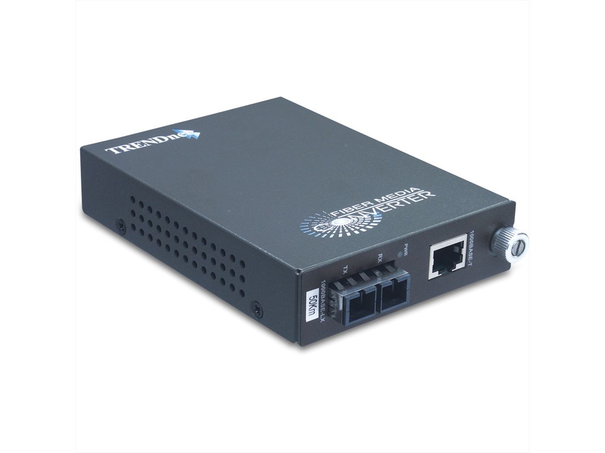 TRENDnet TFC-1000S50 Convert. FO 50KM 1000Base-T - 1000Base-FX Single Mode SC