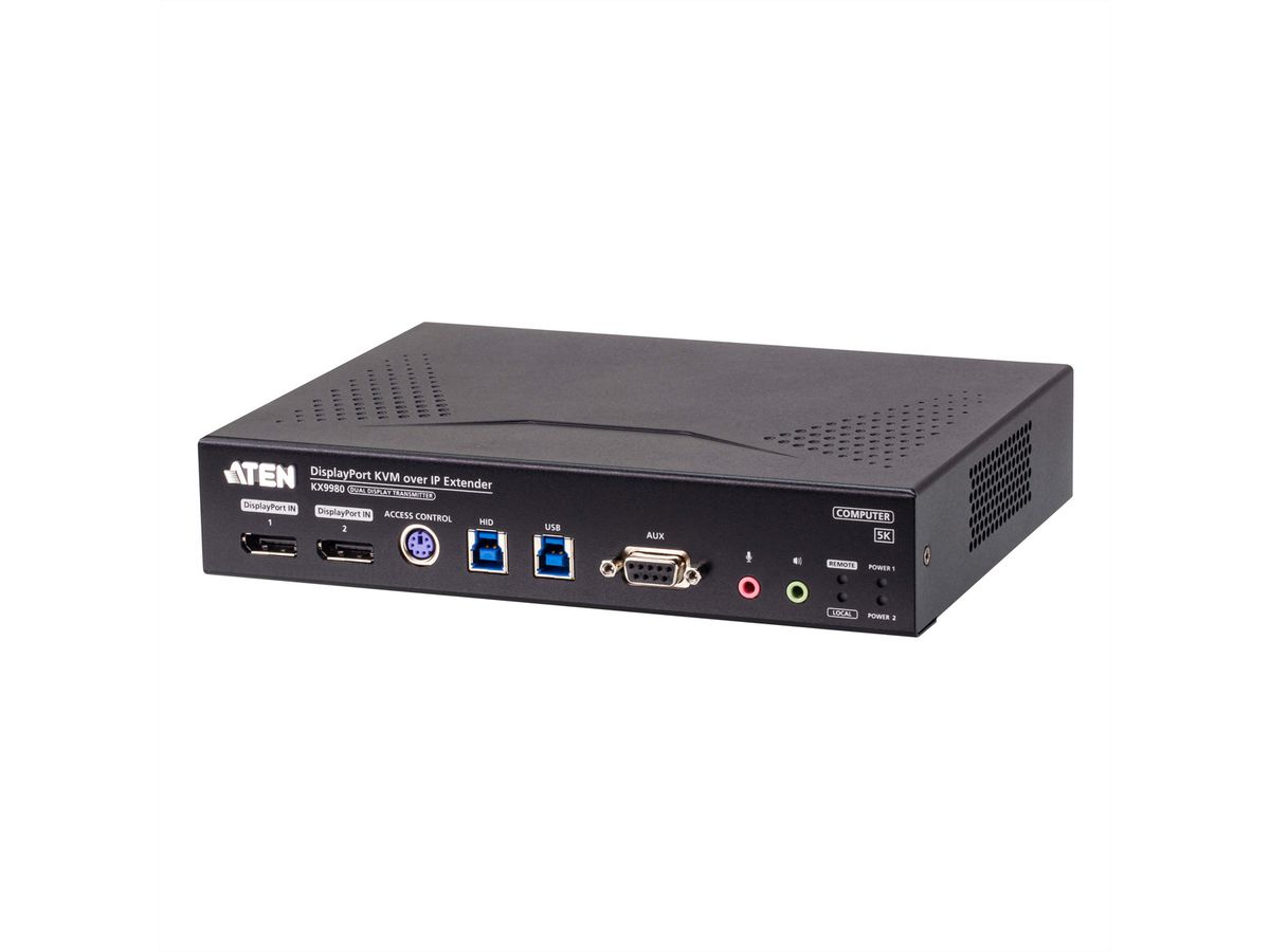 ATEN KX9980T Transmetteur KVM sur IP double écran DisplayPort 5K