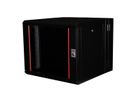 ROLINE 19" Boîtier mural Pro 9U, 600x600 LxP pivotant en 2 parties noir