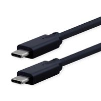 ROLINE Câble compatible USB 3.2 Gen2, C-C, M/M, 4K UHD-1, 10Gbit/s, Emark, 85W, noir, 7 m