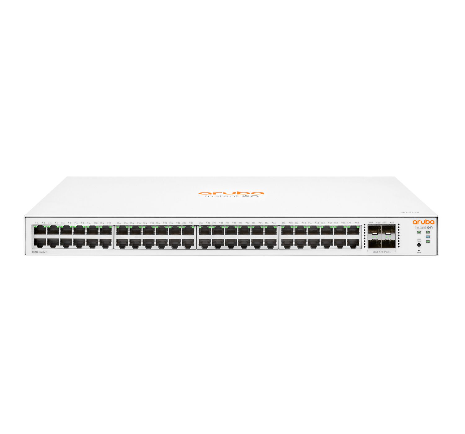 Hewlett Packard Enterprise Aruba Instant On 1830 48G 4SFP Géré L2 Gigabit Ethernet (10/100/1000) 1U